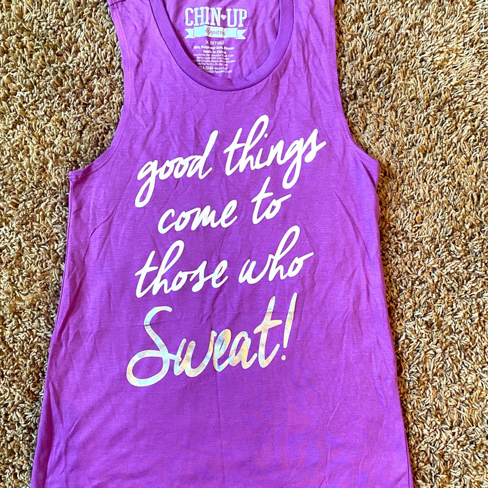 Purple workout tank